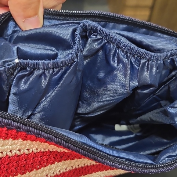 The SAK-Red/White/Blue Flag Crochet Knit Patriotic Shoulder Bag Satchel - Picture 12 of 16